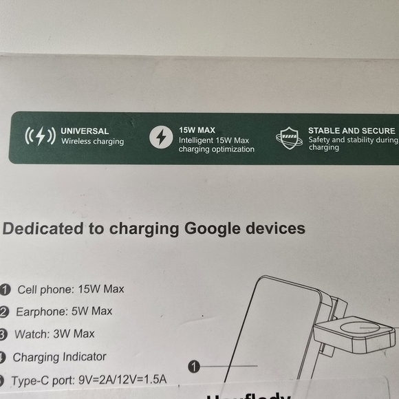 Houflody 3-in-1 Foldable Wireless Charging Station – New - Picture 8 of 10